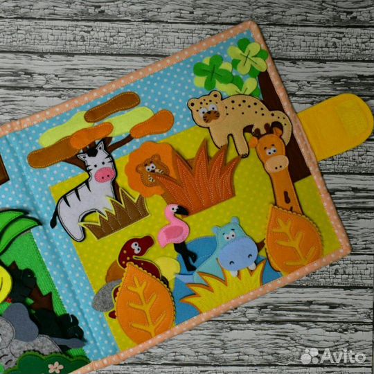 Книга-планшет из фетра Африка