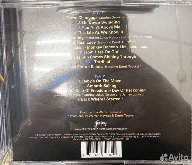 Cd диски с музыкой Warren Haynes Govt Mule 2024