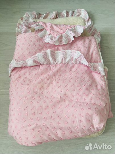 Конверт на выписку для девочки зима