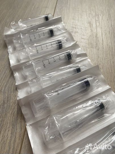 Шприцы с замком Luer Lock, 5мл