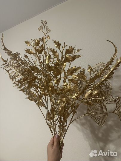 Интерьерный золотой букет