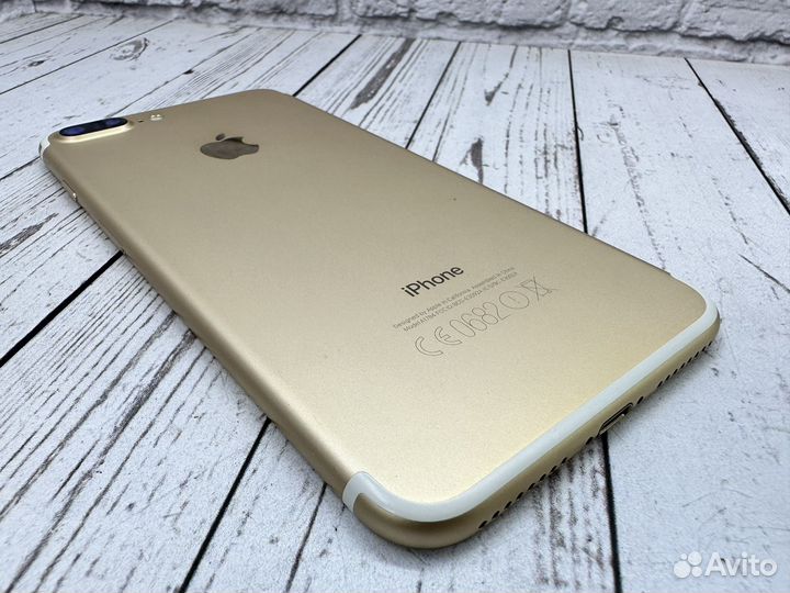 Корпус iPhone 7 plus Gold оригинал ростест идеал