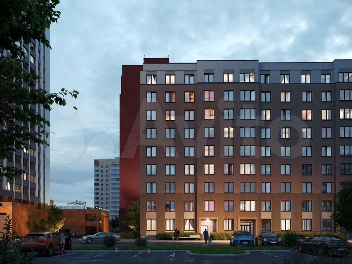 2-к. квартира, 57,4 м², 10/12 эт.