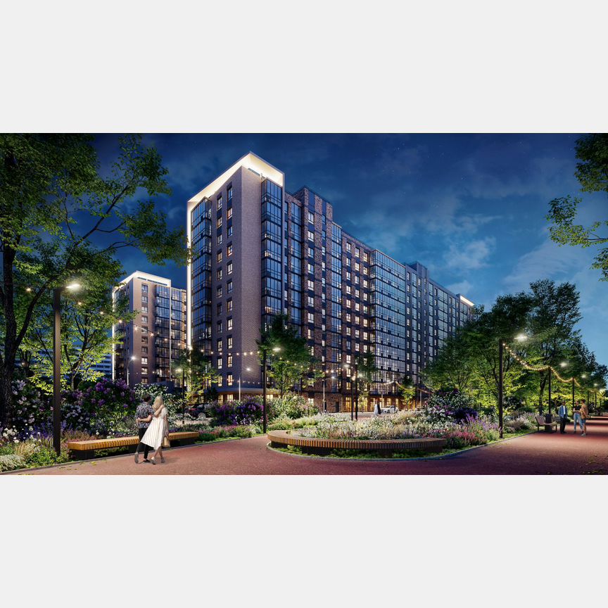 1-к. квартира, 41,1 м², 2/12 эт.