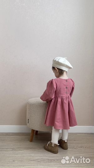 Платье из фланели для девочки 98