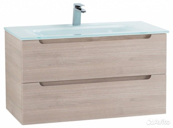 Тумба с раковиной BelBagno Etna 80-BB810/465-LV-VTR-BL Rovere Grigio