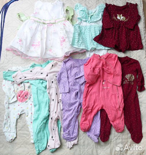 Вещи для девочки от 0 до 2-3 лет (56-92,98)