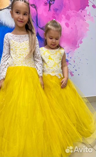 Детское нарядное платье 122
