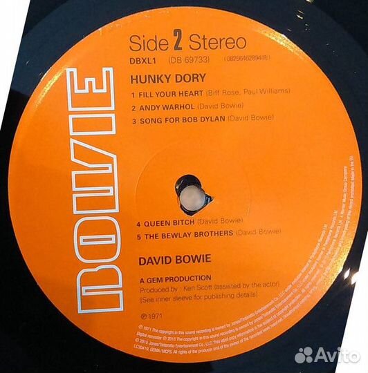 Виниловая пластинка David Bowie hunky dory (180 Gr