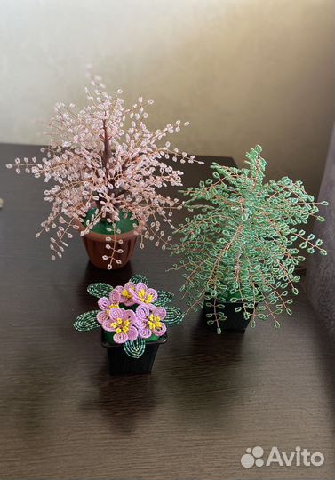 Деревья из бисера