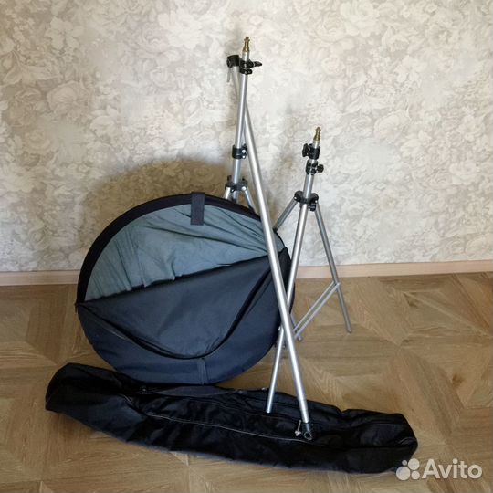 Система установки фона manfrotto, фон серый кольцо