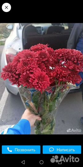 Букеты из хризантем