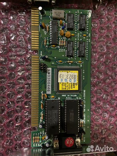 Редкая VGA-карта trident tvga9000B 512K ISA