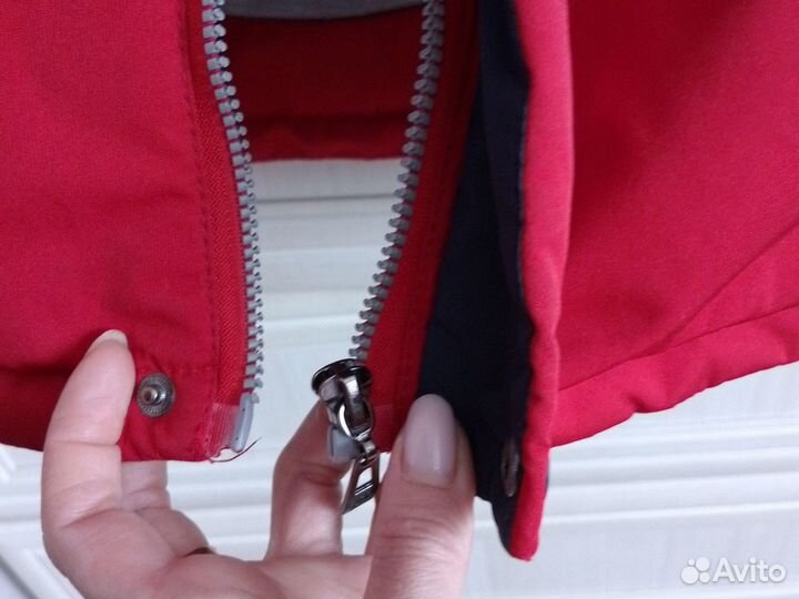 Куртка демисезонная детская красная 134