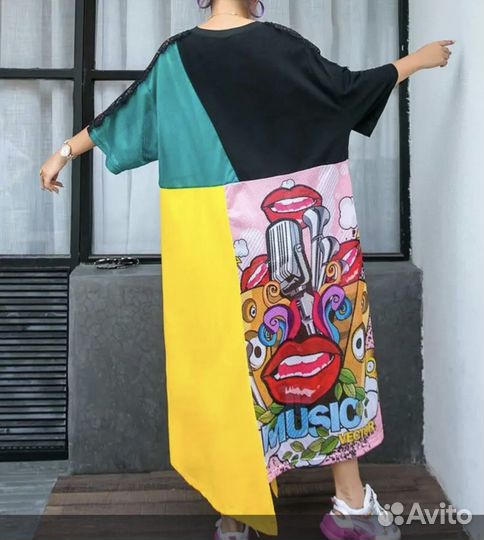 Платье женское оверсайз