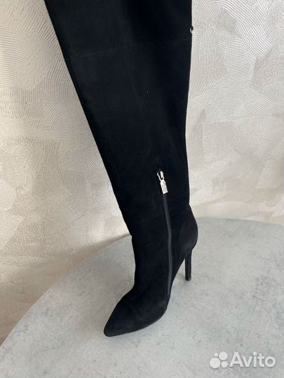 Сапоги женские зимние натуральная замша