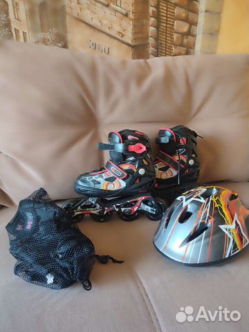 Роликовые коньки детские раздвижные