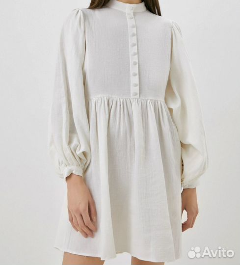 Платье женское хлопок лен