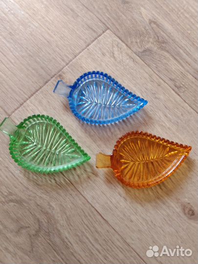 Графин ваза цветное стекло СССР