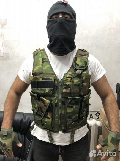 Разгрузочный жилет плитка Военная Обмундирование