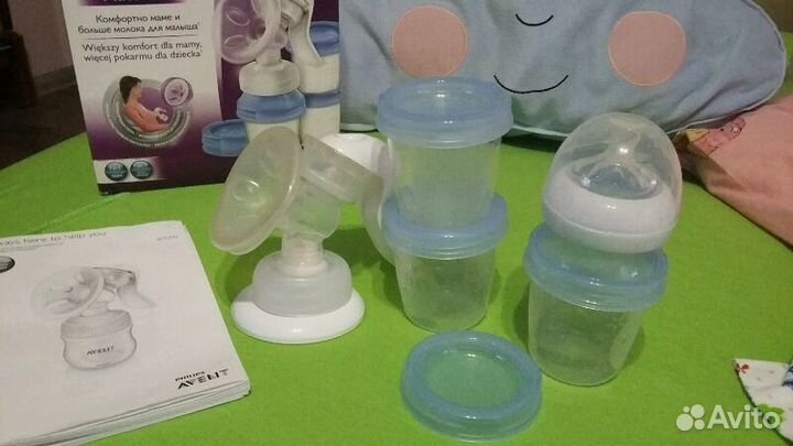 Молокоотсос Philips avent с системой хранения