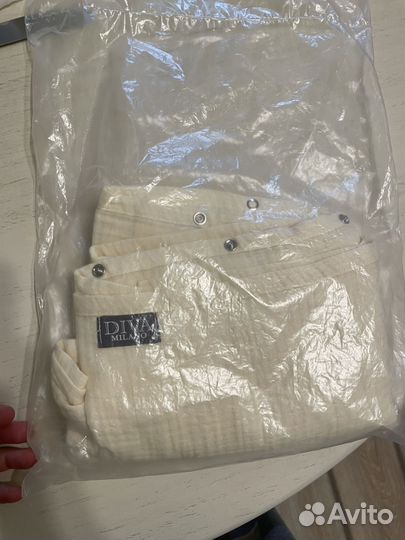 Накидка из муслина diva milano белого цвета