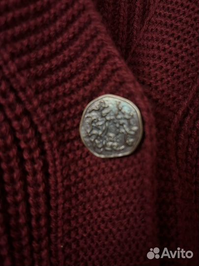 Кардиган женский бордовый