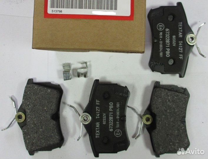 Колодки задние к-кт Accord CL7 02-08 Accord 98-02