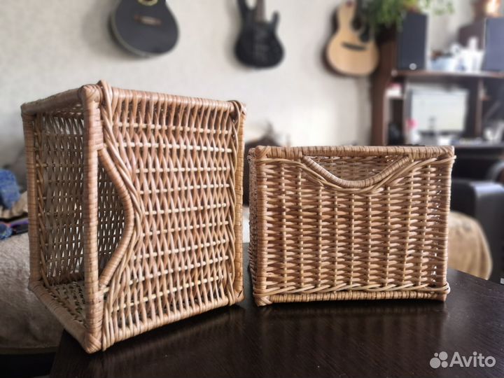 Ящик плетеный по типу IKEA