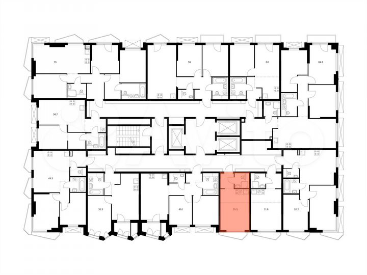 Квартира-студия, 20,3 м², 10/23 эт.