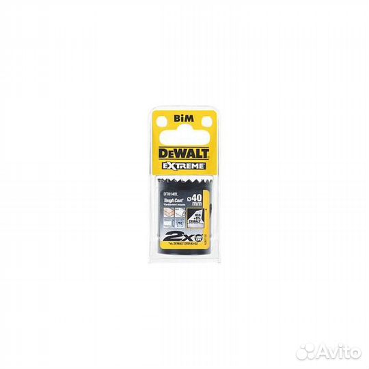 Коронка биметаллическая DeWalt 40*40мм DT8140L-QZ