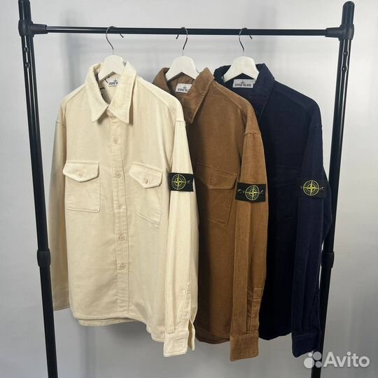 Вельветовая рубашка stone island