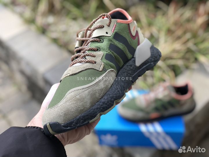 Кроссовки Adidas Nite Jogger Brown Dark Green