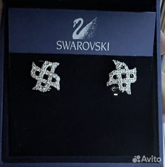 Swarovski клипсы оригинал