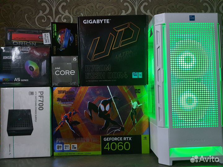 Мощный Пк RTX 4060 Ti Spider-Man+Core i5 12500