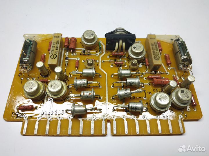 Платы с радиодеталями, лот 4шт