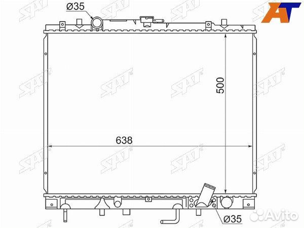 Радиатор mitsubishi challenger, mitsubishi L200 96-06, mitsubishi L200/triton 96-05, mitsubishi paje