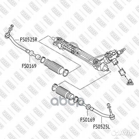 Наконечник рулевой тяги правый BMW 5(E39) 95