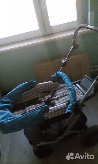 Немецкая коляска Teutonia Суперудобная 3 В 1+2люль