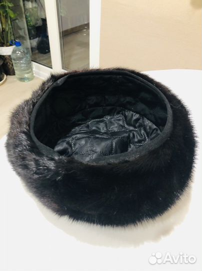 Берет норковый, мягкий