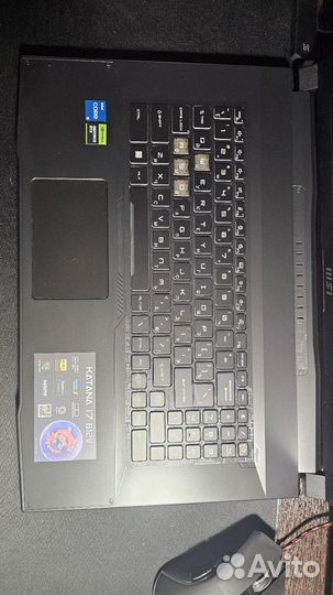 Ноутбук Игровой MSI katana 17 b 12 vek 268 xru