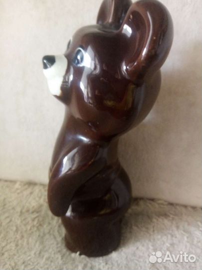 Мишка Олимпийский статуэтка фарфоровая