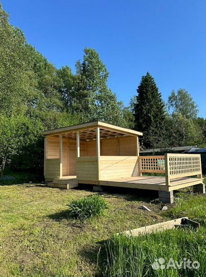 Беседка 4х4. Монтаж за 1 день