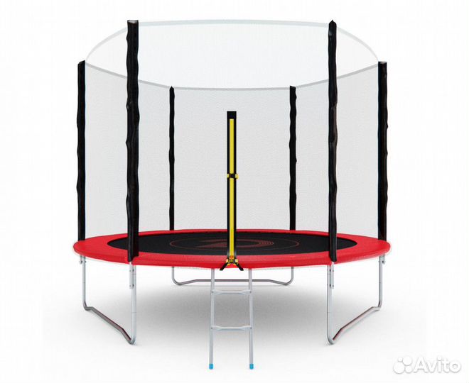 Батут с сеткой DFC pelpo 10ft с лестницей RED