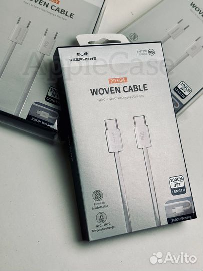 Кабель Keephone для iPhone 15 Pro/Pro Max 1m 60w