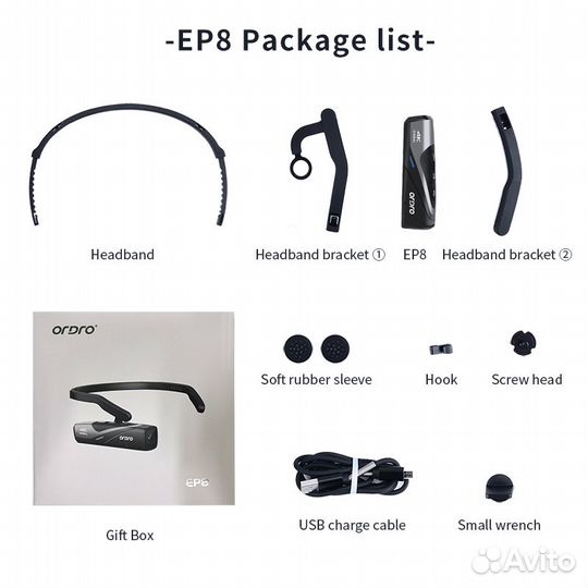 Портативная видеокамера ordro EP8 4K 60fps