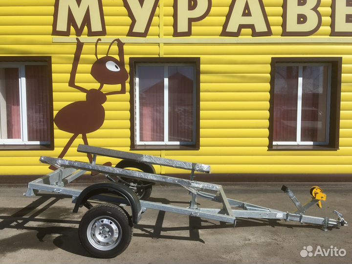 Прицеп лодочный Самосвал 4,8 оцинкованный б/колёс