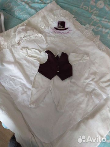 Конверт на выписку для мальчика теплый джентльмен