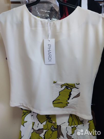 Комплект брюки кюлоты топ