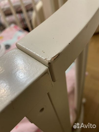 Детская кроватка овальная транформер